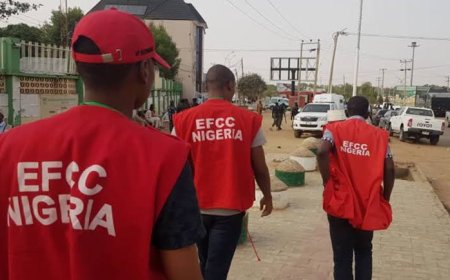 The operatives of the EFCC have apprehended a group of four individuals accused of fraud who were allegedly impersonating and extorting the Commission's Chairman, Ola Olukoyede, in a scheme involving $1 million.