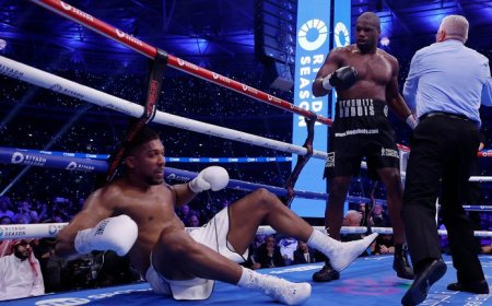 Anthony Joshua is brutally knocked out by Daniel Dubois in world title upset (Photos)