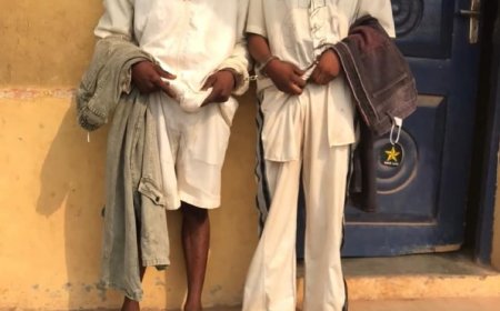 Two arrested for using fake bank alert to purchase clothes