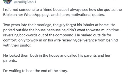 I’m getting the blame because I introduced her to him - Nigerian physician laments after a friend caught his wife having s3x with their pastor