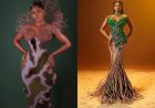 Actress, Osas Ighodaro and BBNaija star Doyin stun in nature-inspired looks at AMVCA 2025 (Pictures)
