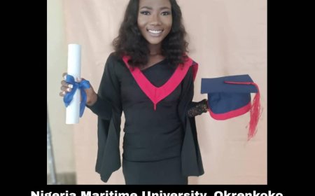 Nigeria Maritime University, Okrenkoko 2025 Best Graduating Cadet's Remarkable CGPA: 4.94.