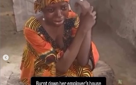 Househelp burns down her boss’ house, leaving his one-year-old child in it (video)