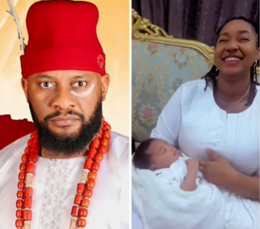 I’m so grateful for this amazing woman you brought into my life- Actor, Yul Edochie appreciates God for sending Judy his way