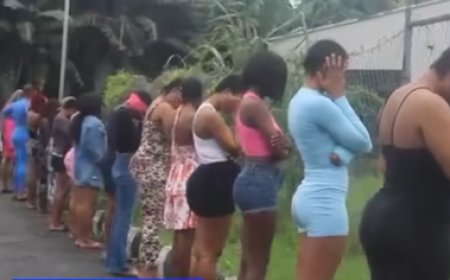 Edo commercial s3x workers protest alleged extortion (video)