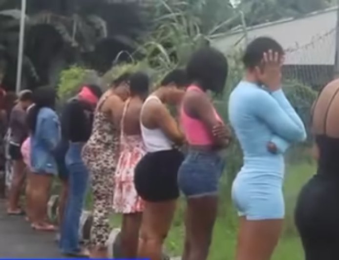 Edo commercial s3x workers protest alleged extortion (video)