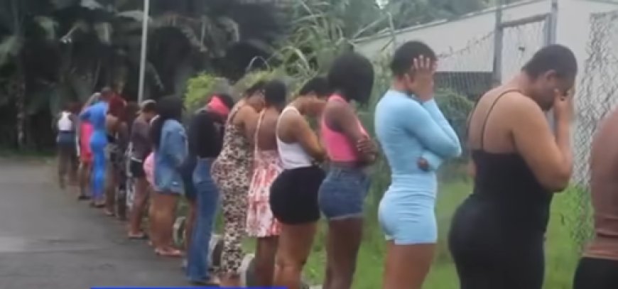 Edo commercial s3x workers protest alleged extortion (video)