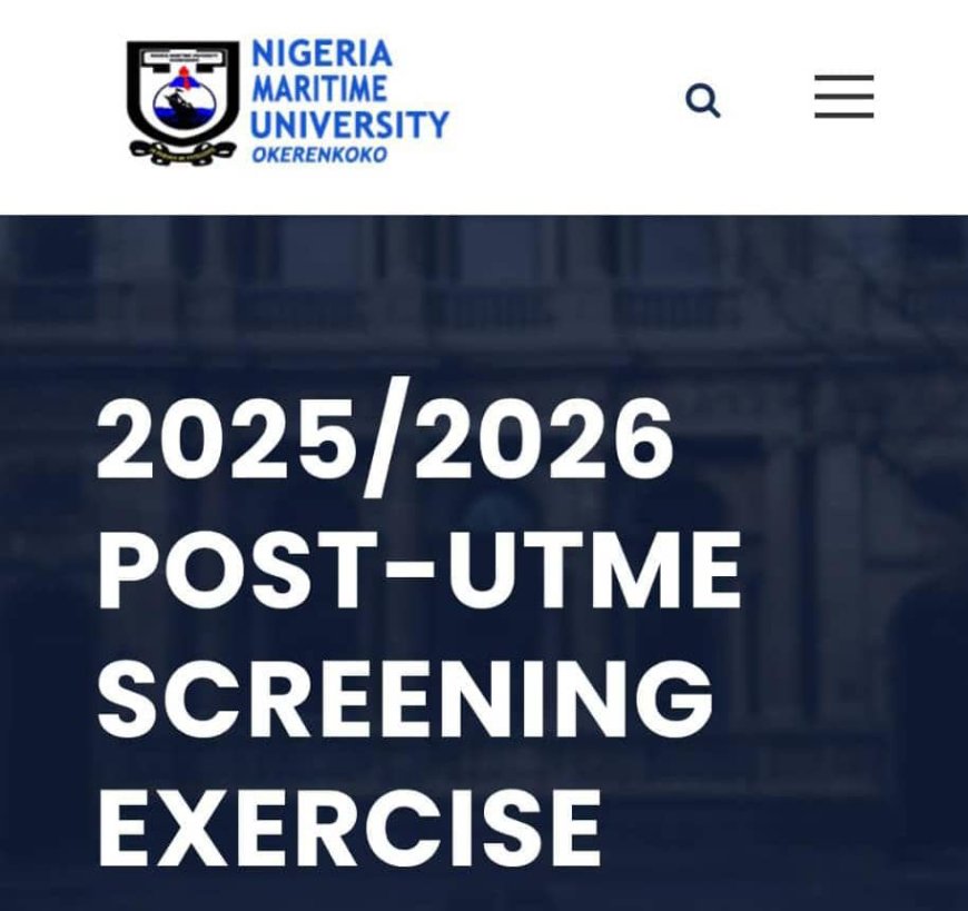NMU 2025/2026 POST-UTME SCREENING EXERCISE