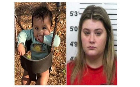 A former beauty pageant queen is accused of beating her boyfriend’s 18-month-old son to de@th in her college dorm room while her partner went to pick up pizza. 