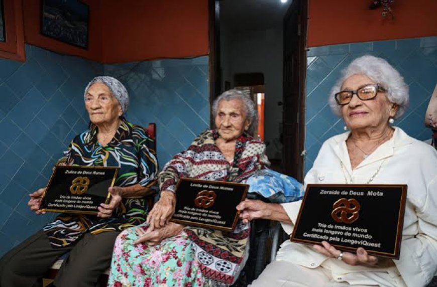 Three sisters above age 100 are recognised by GWR as world's longest-living trio of sisters with combined age of 316 (video)