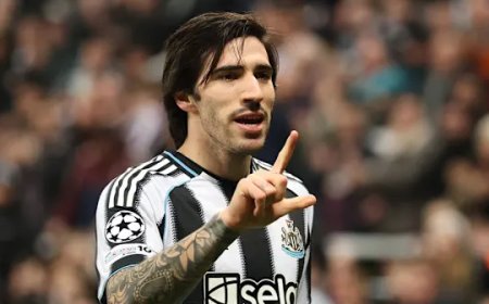 Tottenham reach agreement to sign Sandro Tonali in £100m deal from Newcastle United,