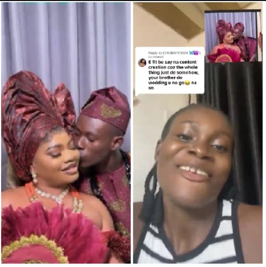 “He didn’t invite anybody in the family because we don’t have money” — GehGeh’s sister speaks on his wedding