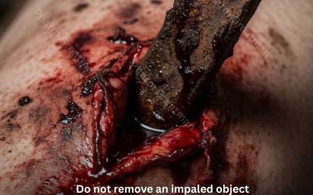 Why you should NEVER remove an impaled object from a wound