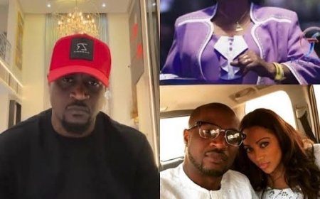 Peter Okoye cries as he explains how badly his family allegedly treated his wife, Lola when they found out she was pregnant for him