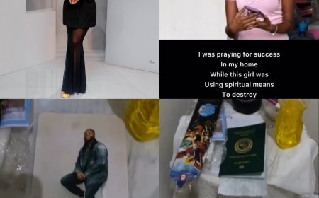 Actress Chiamaka Nwokeukwu calls out husband's alleged side chic and declares she's leaving her husband after discovering he did visa for the side chic to join him abroad (video)