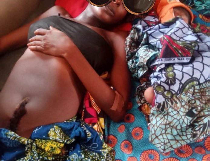 Stop having children with poor men - Nigerian woman says as she slams man for posting unflattering post-birth photo of his "malnourished, anemic and exhausted" wife