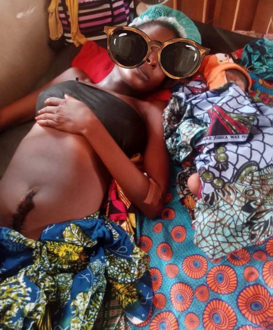 Stop having children with poor men - Nigerian woman says as she slams man for posting unflattering post-birth photo of his "malnourished, anemic and exhausted" wife