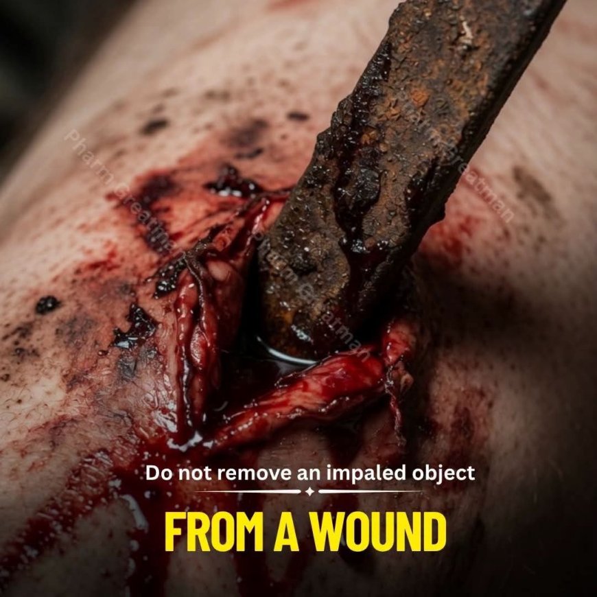 Why you should NEVER remove an impaled object from a wound