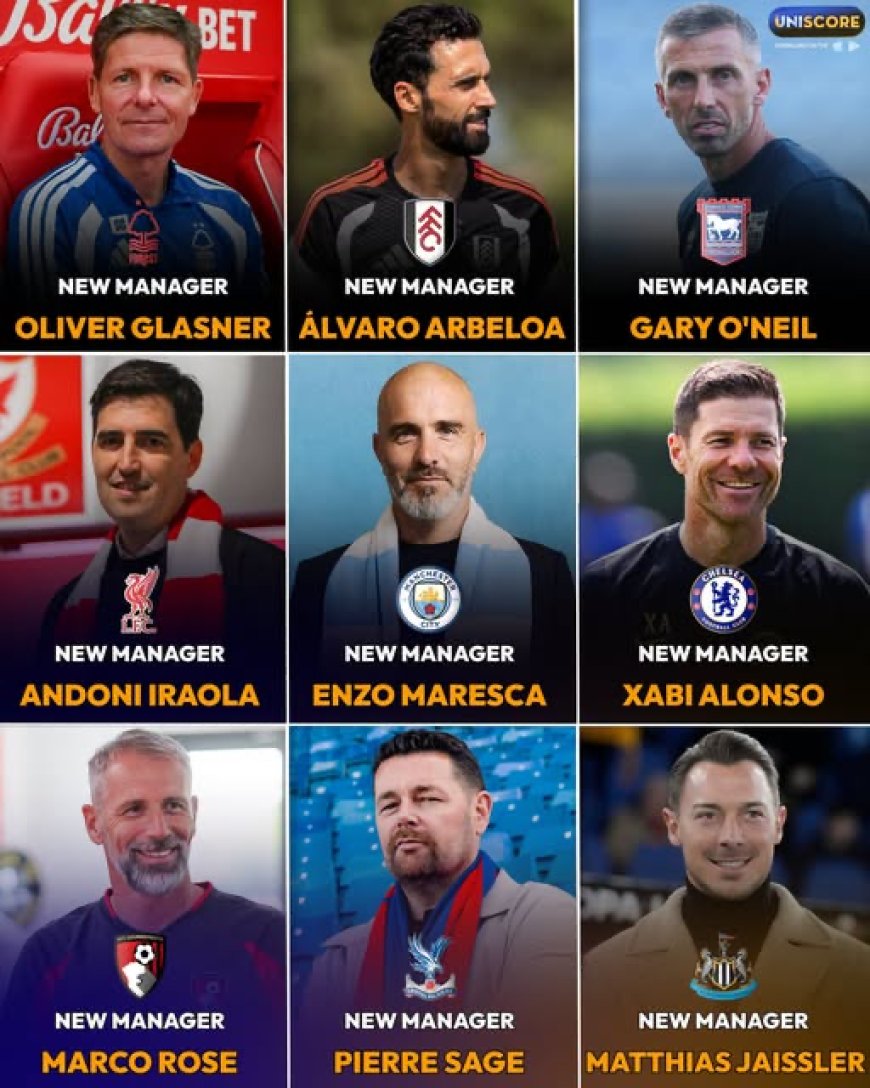Premier League to Kick Off 2026/27 Season with record nine new coaches